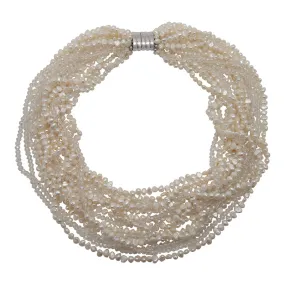 136-01 | 15-STRAND IVORY QUARTZ CHOKER