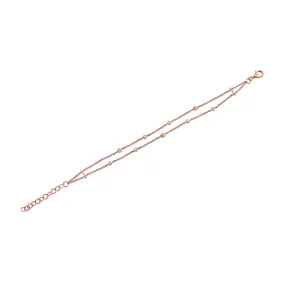 14K Gold & Diamond Chain Bracelet - 0.22ct