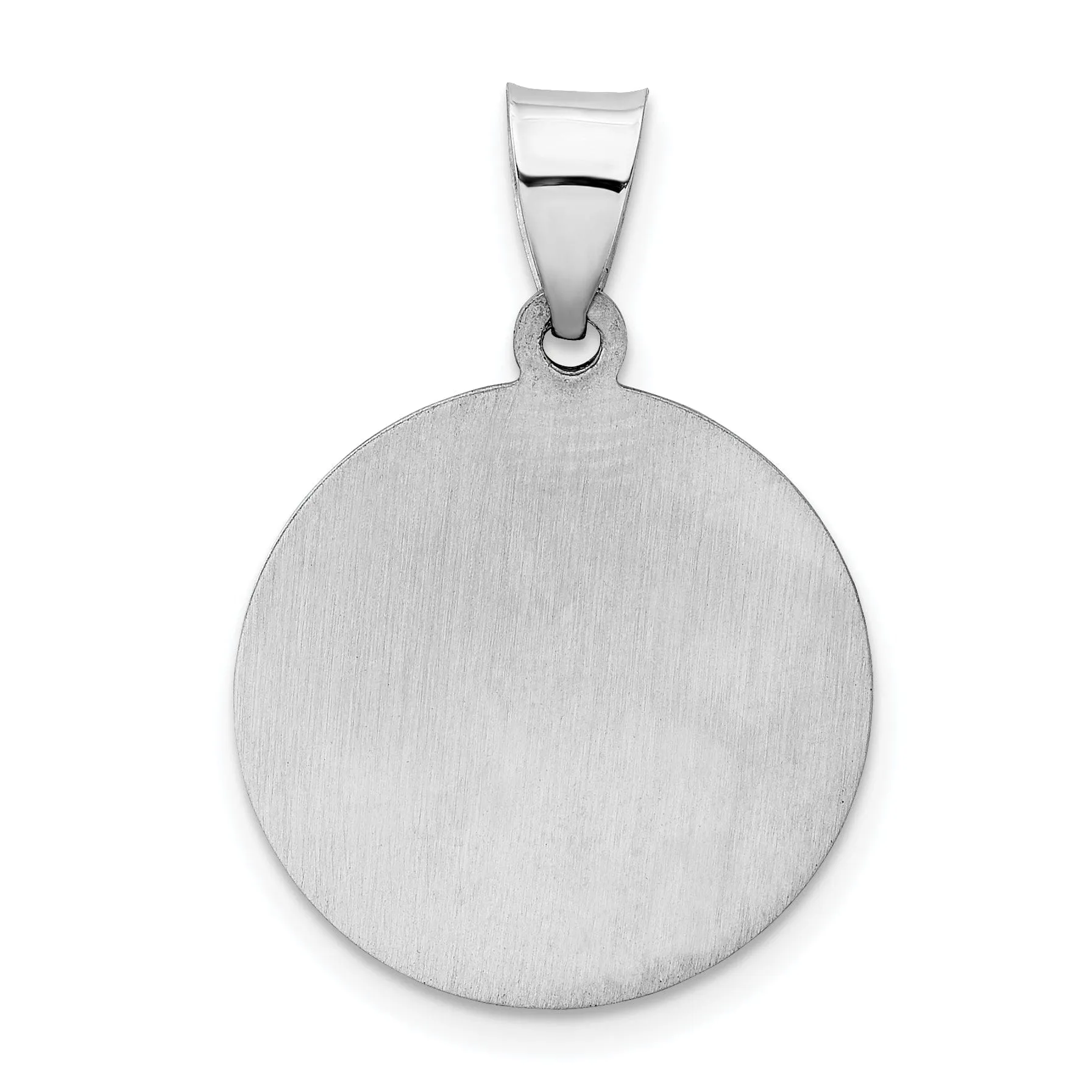 14k White Gold Lady of Guadalupe Medal