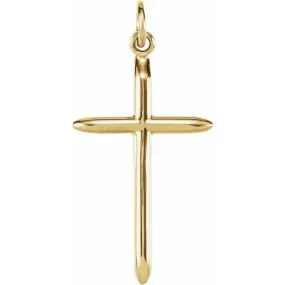 14K Yellow 25.7x14 mm Cross Pendant