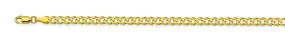 14k yellow gold curb chain