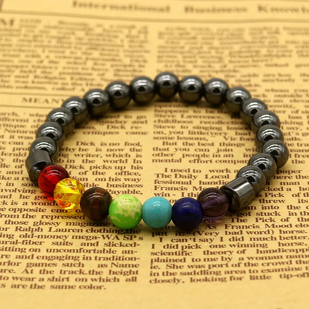 7 Genuine Chakra Healing Gemstone Bracelet