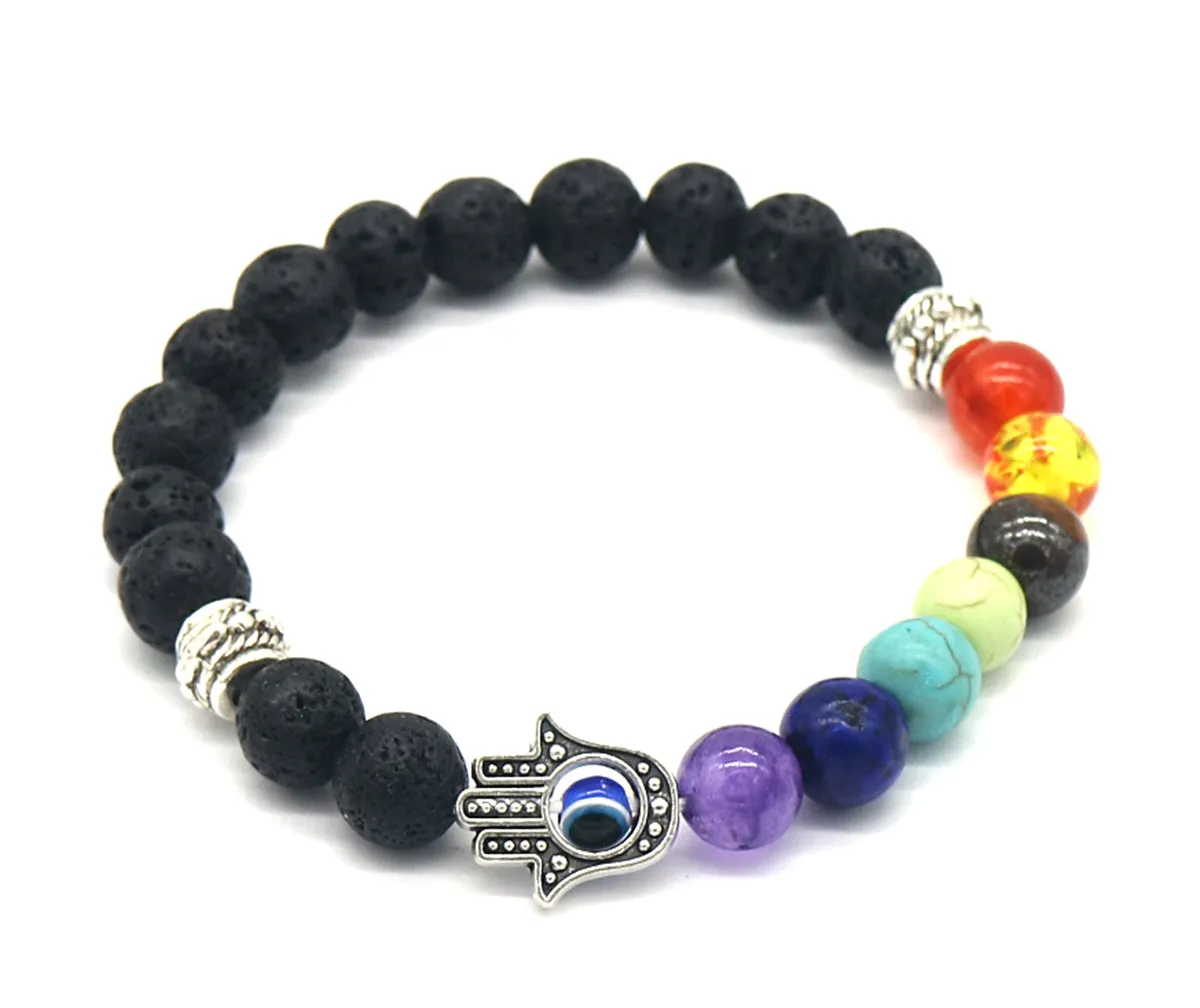 7 Genuine Chakra Healing Gemstone Bracelet