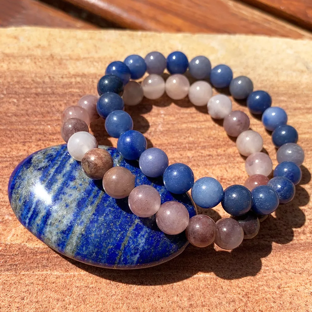 70% Off - Lapis Lazuli & Aventurine Mala Bracelet & Palmstone