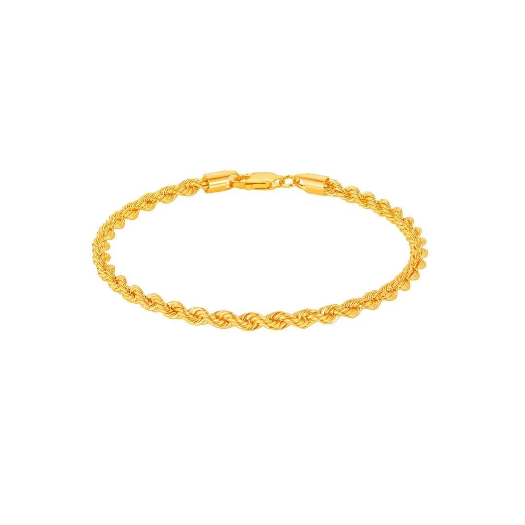 916 Gold Rope Bracelet