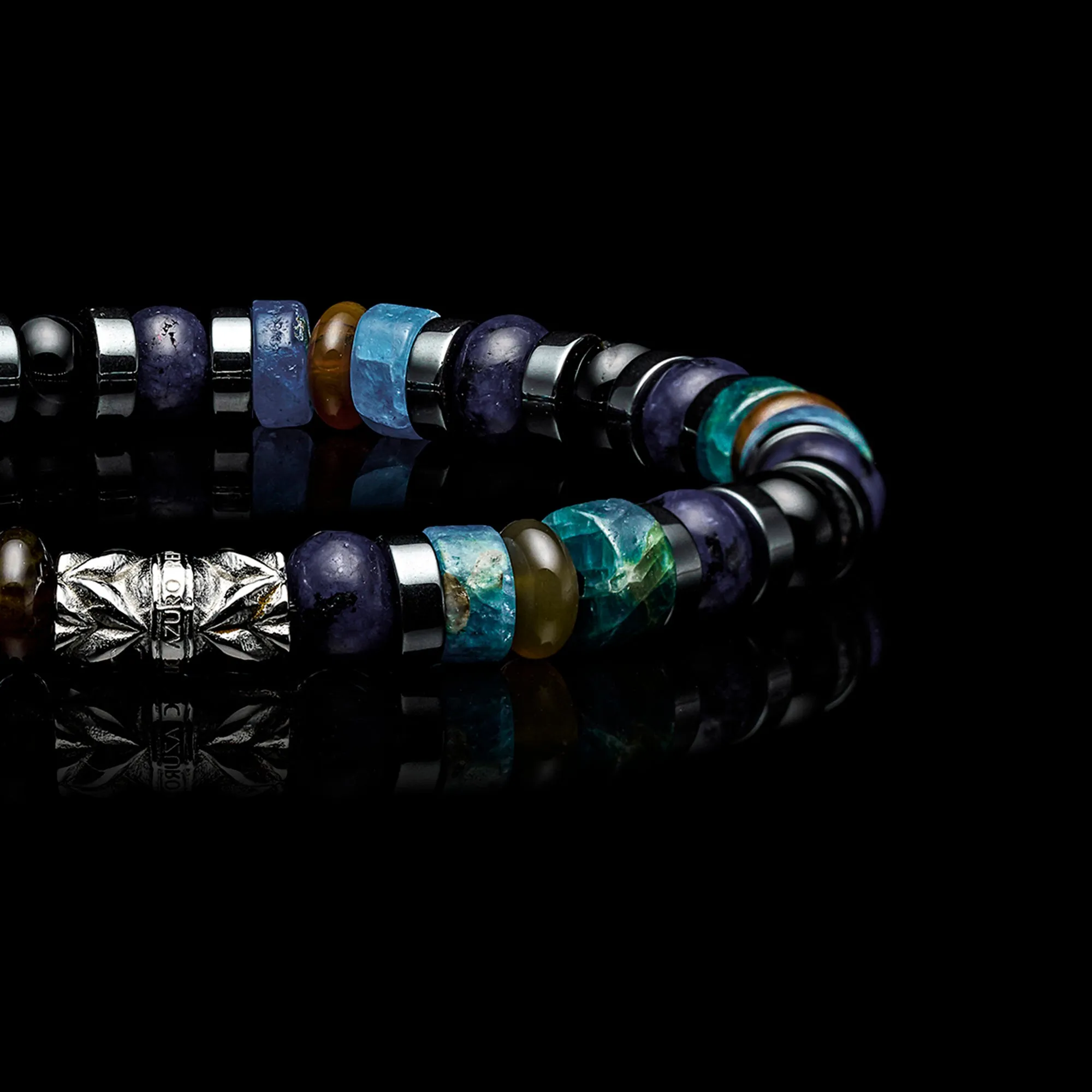 Abyss | Lapis, Onyx Beaded Bracelet