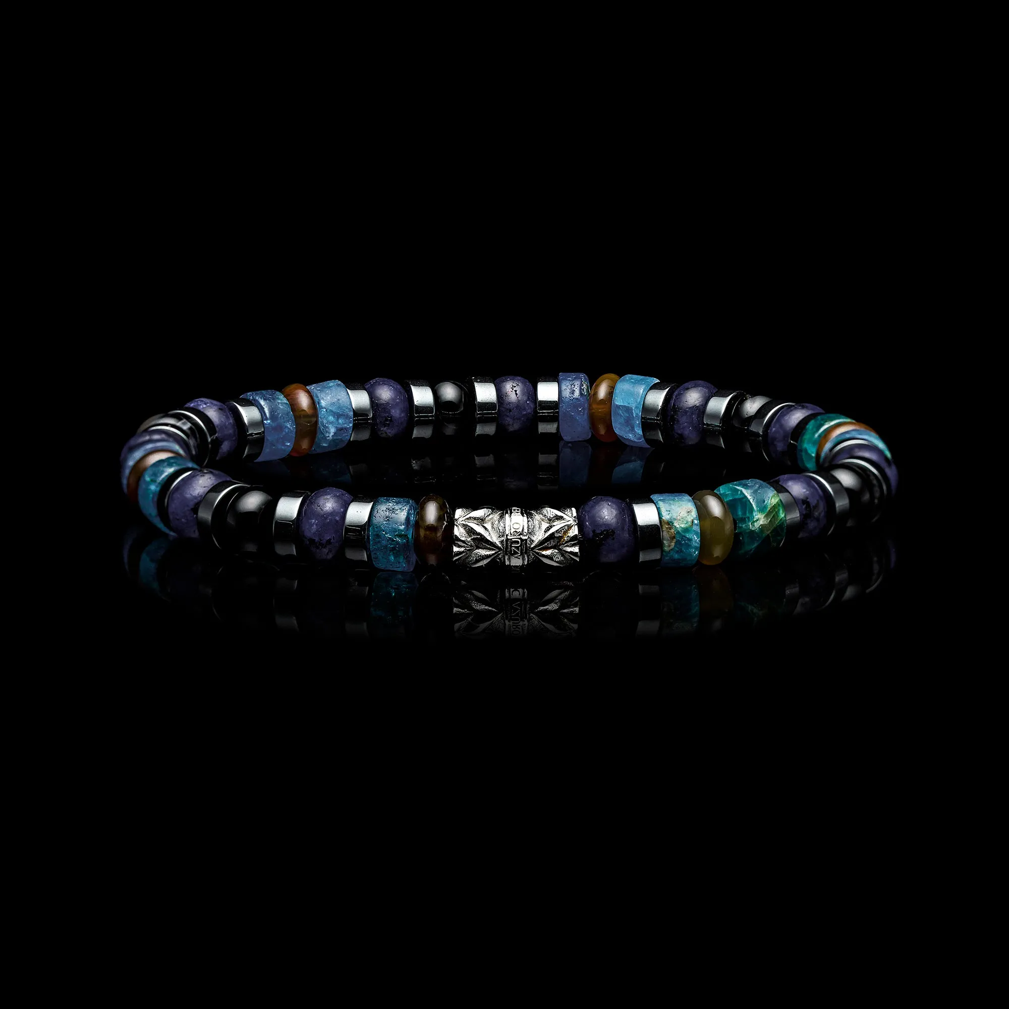 Abyss | Lapis, Onyx Beaded Bracelet