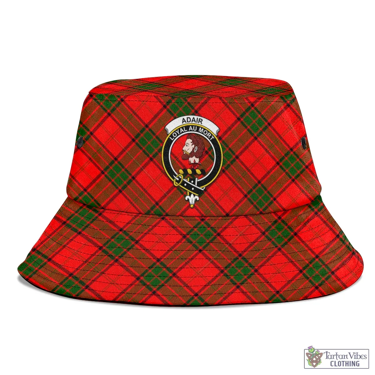 Adair Tartan Bucket Hat with Family Crest