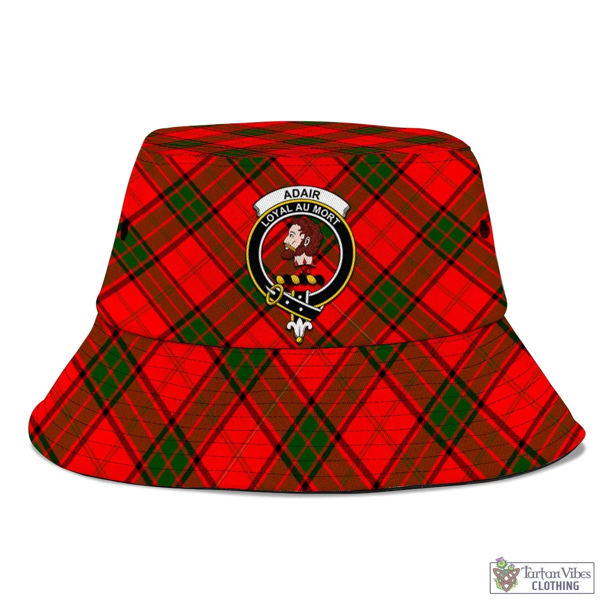 Adair Tartan Bucket Hat with Family Crest