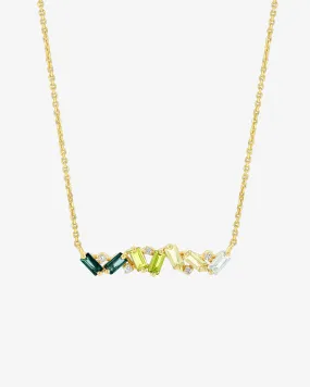 Amalfi Burst Green Ombre Bar Pendant