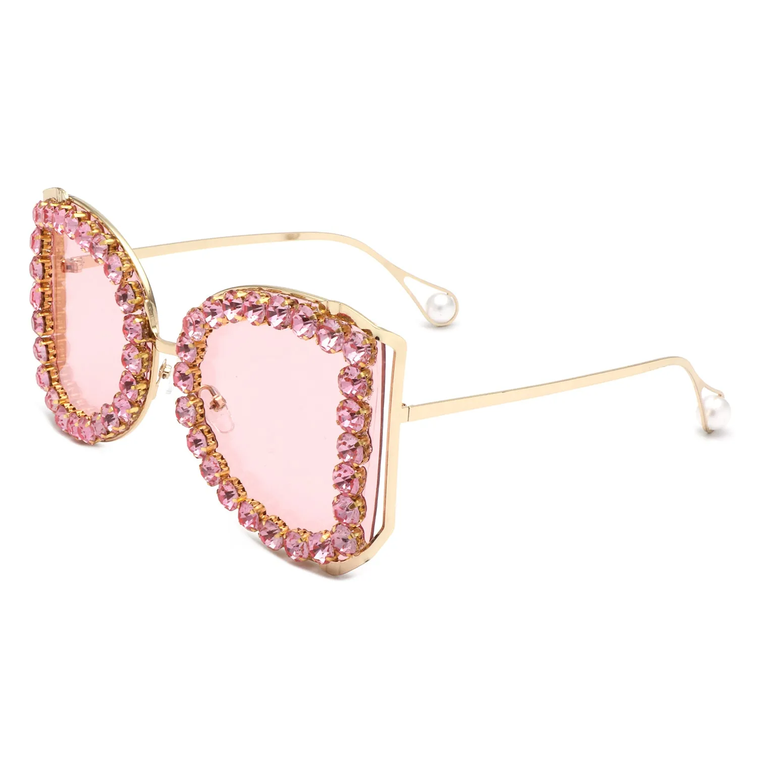 Apex - Luxury Oversized Rhinestone Butterfly Women's Sunglasses