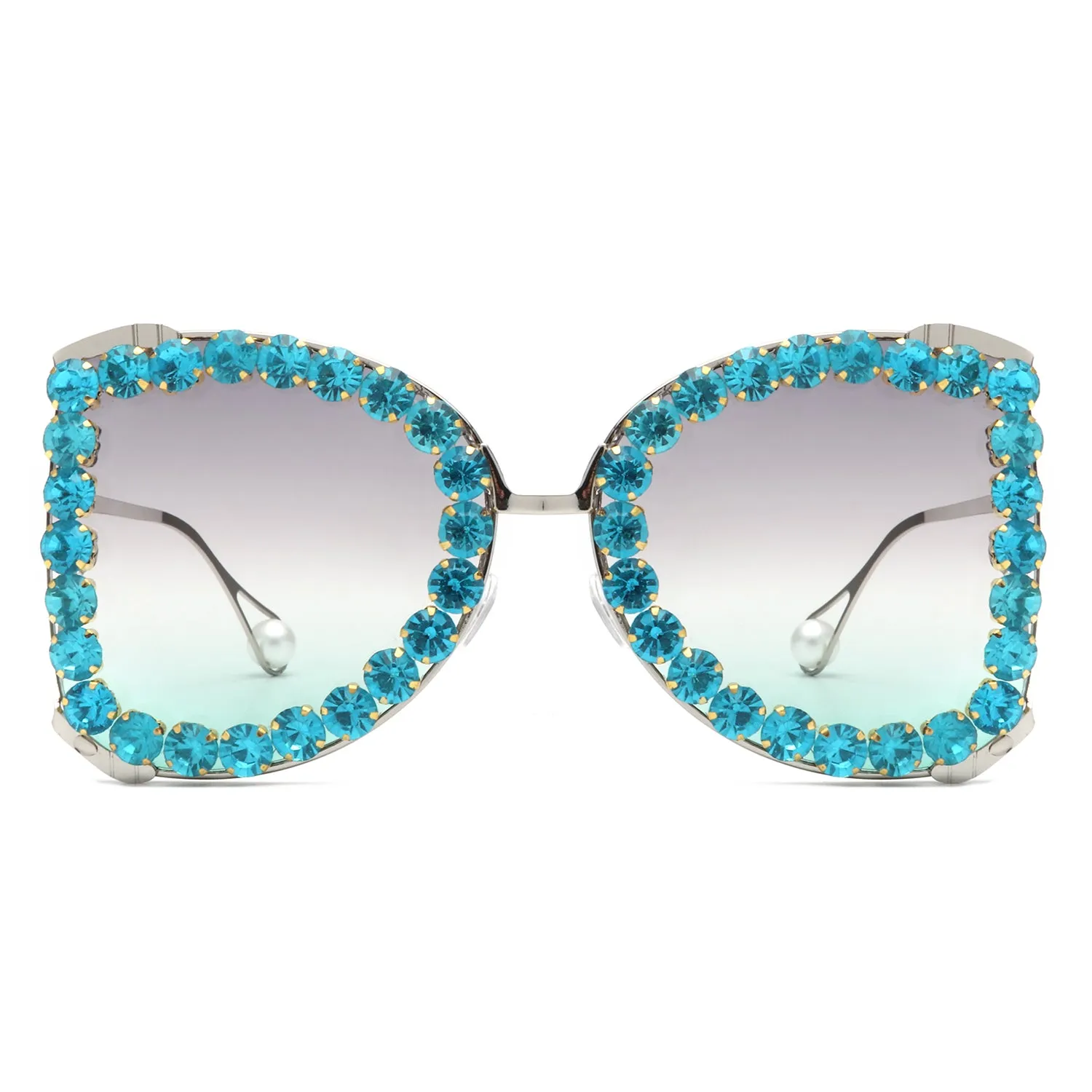 Apex - Luxury Oversized Rhinestone Butterfly Women's Sunglasses