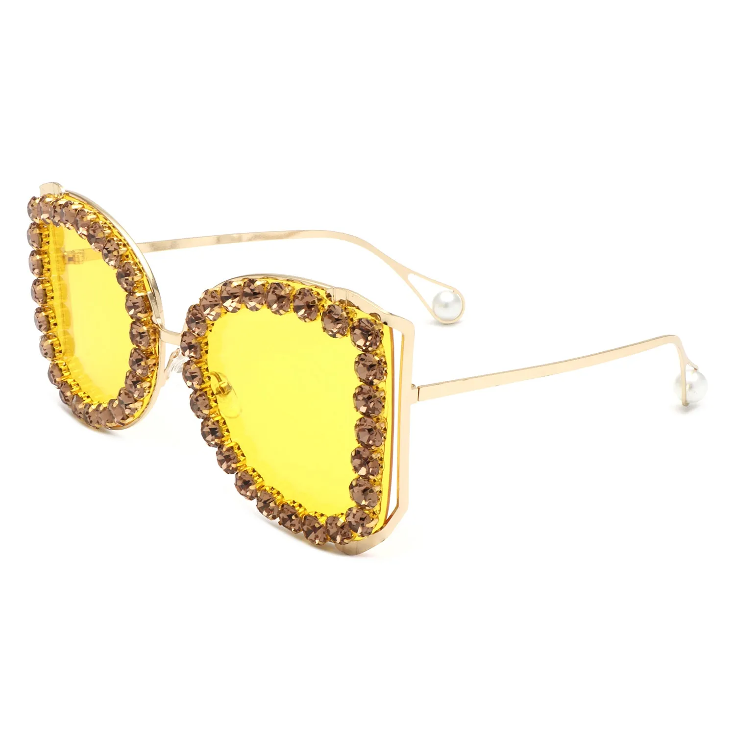 Apex - Luxury Oversized Rhinestone Butterfly Women's Sunglasses