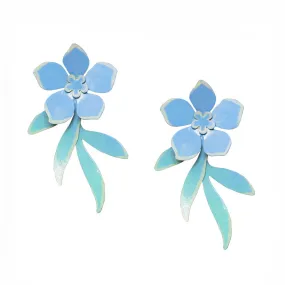 Azure Millias Brass Earrings