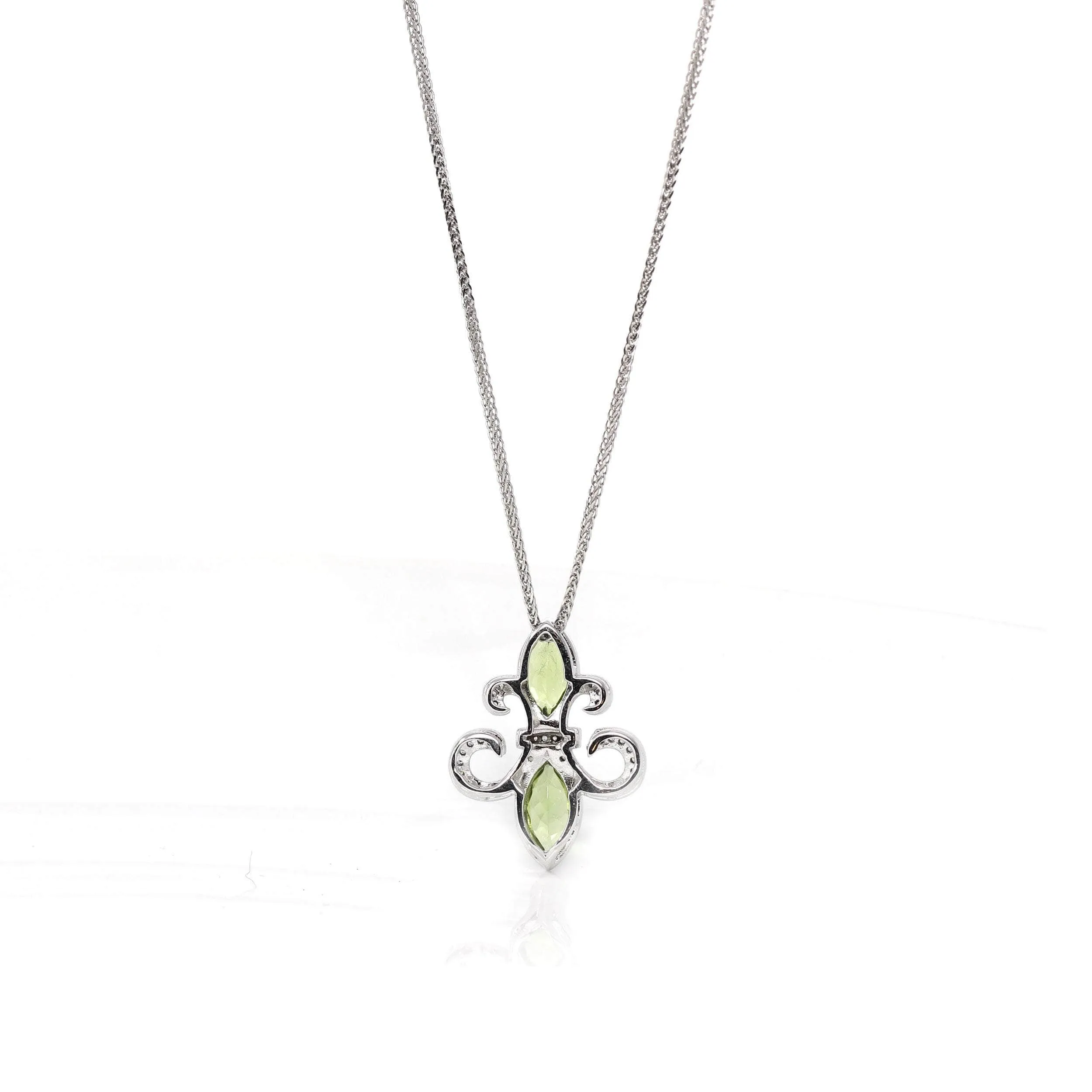 Baikalla™ Sterling Silver Light Green Peridot Pendant