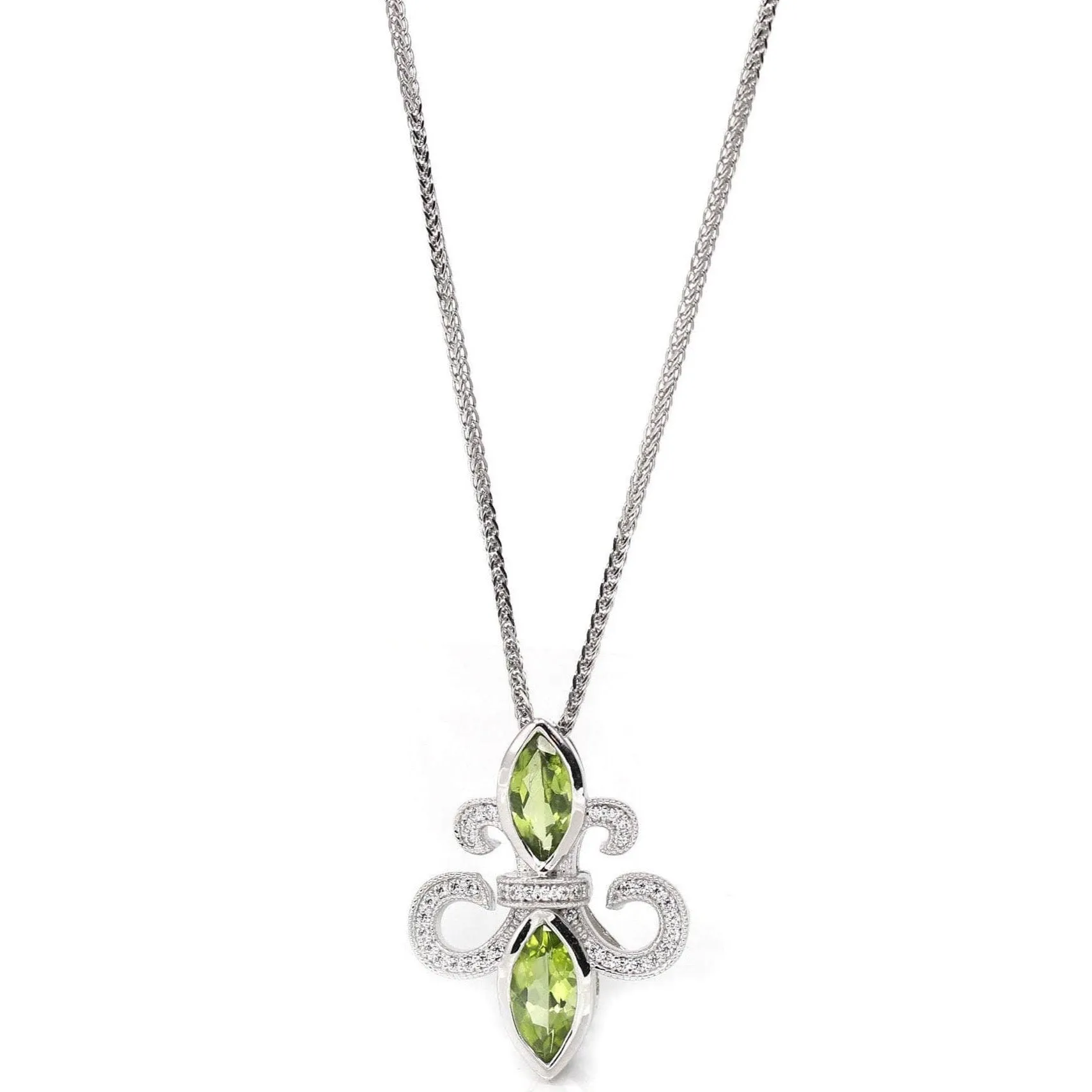 Baikalla™ Sterling Silver Light Green Peridot Pendant