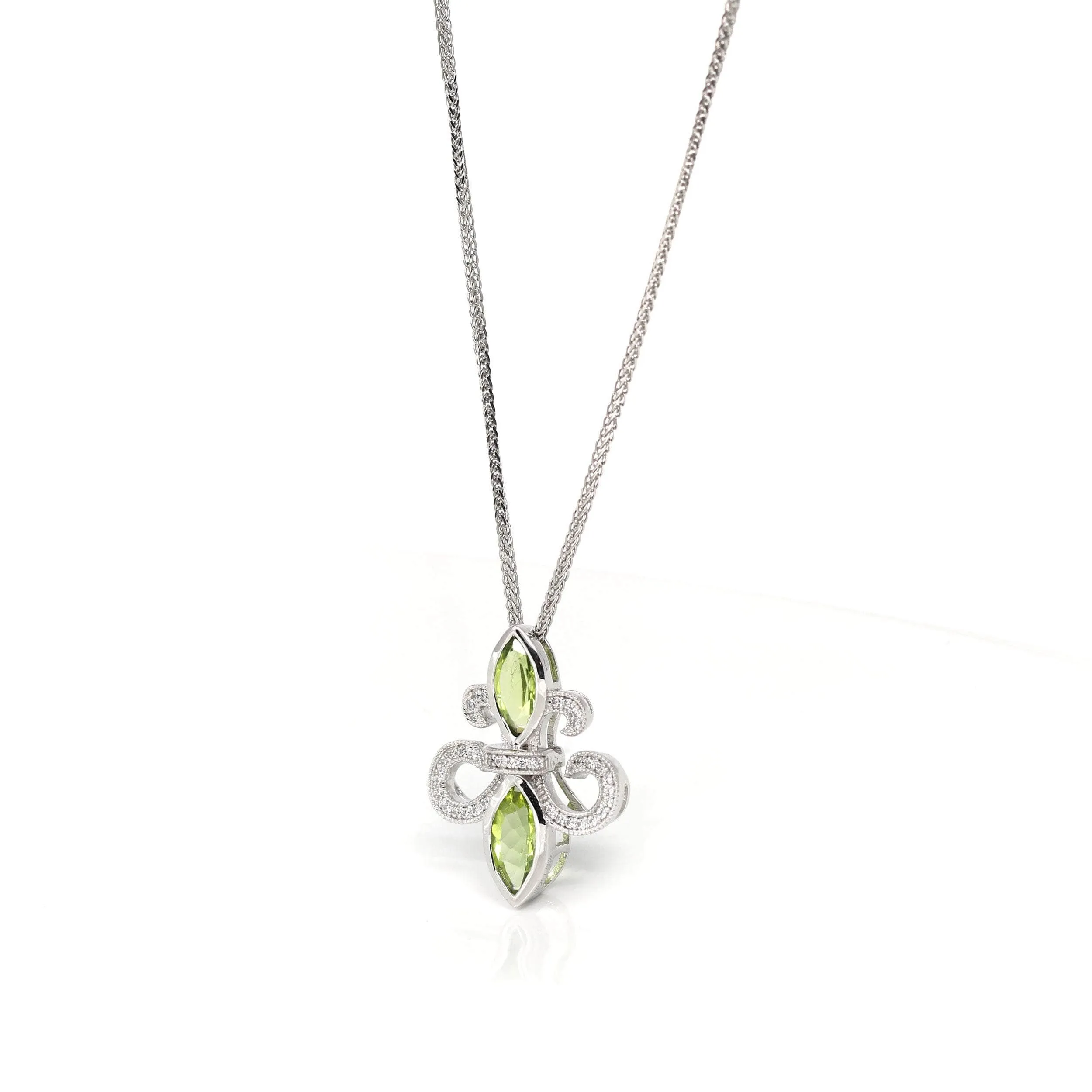 Baikalla™ Sterling Silver Light Green Peridot Pendant