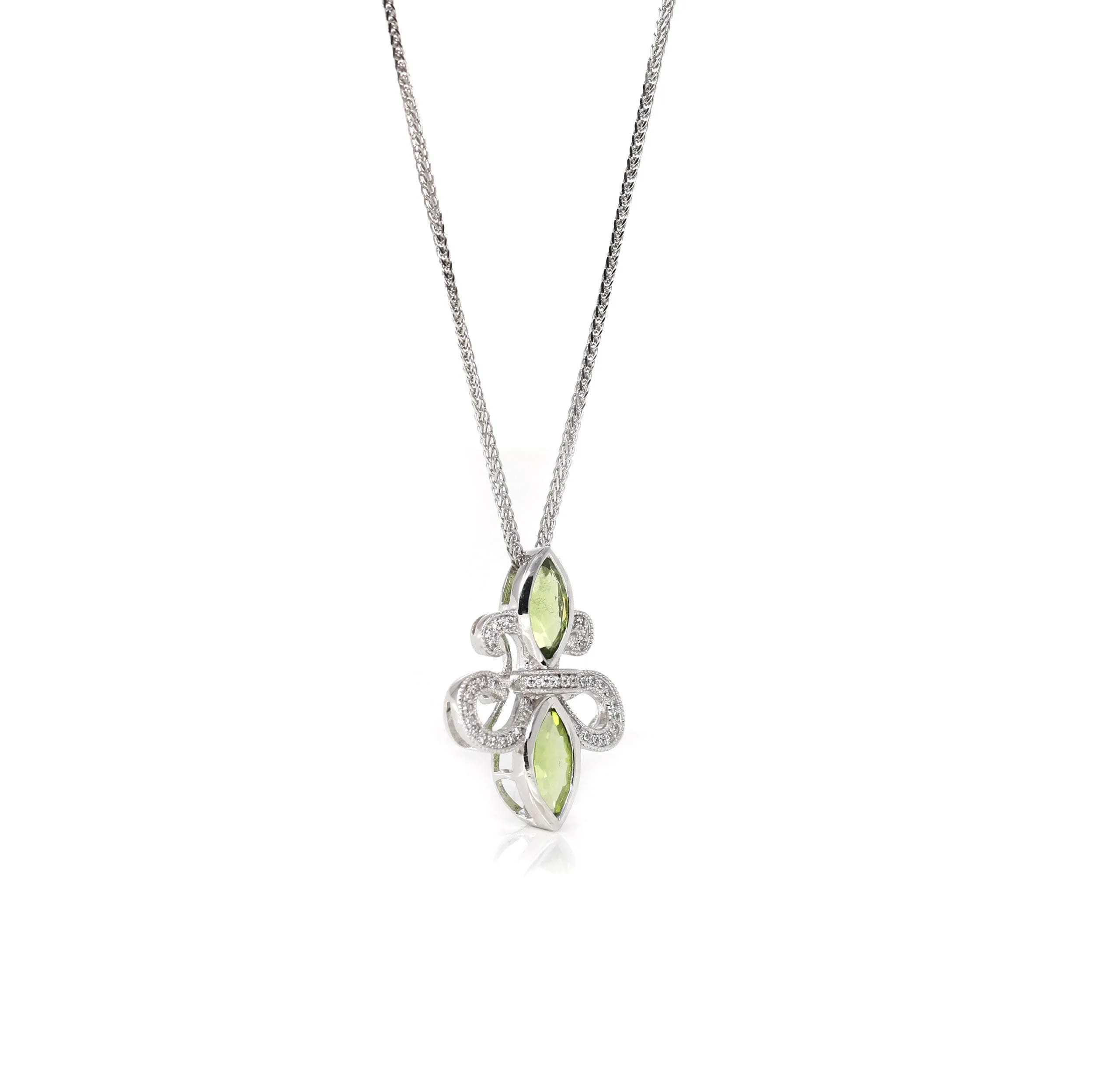 Baikalla™ Sterling Silver Light Green Peridot Pendant