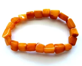 Baltic Amber Antique Butterscotch Bracelet Yolk Caramel 8″ 8.2 gram