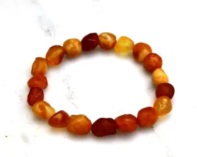 Baltic Amber Nodules Bracelet Drops Raw Natural Untreated Healing Unisex Jewelry 10.4 gram