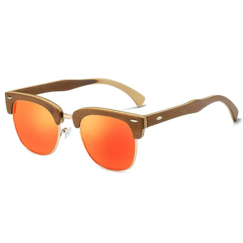 Bamboo Polarized Sunglasses for Women - UV400 Protection