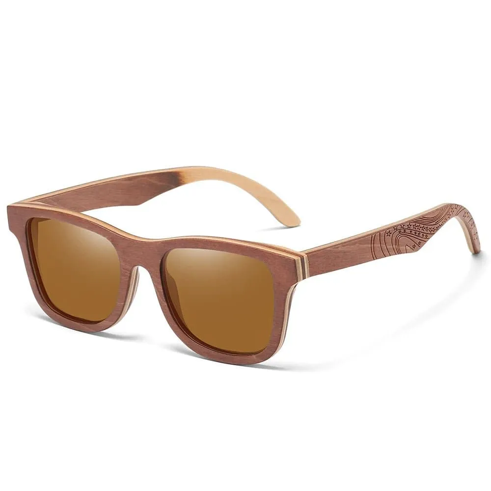 Bamboo Polarized Sunglasses for Women - UV400 Protection