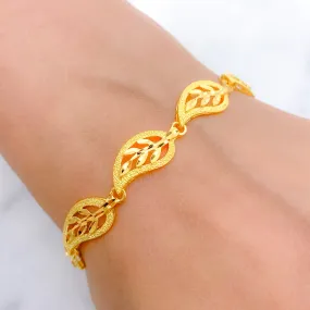 Beautiful Matte Leaves Bracelet