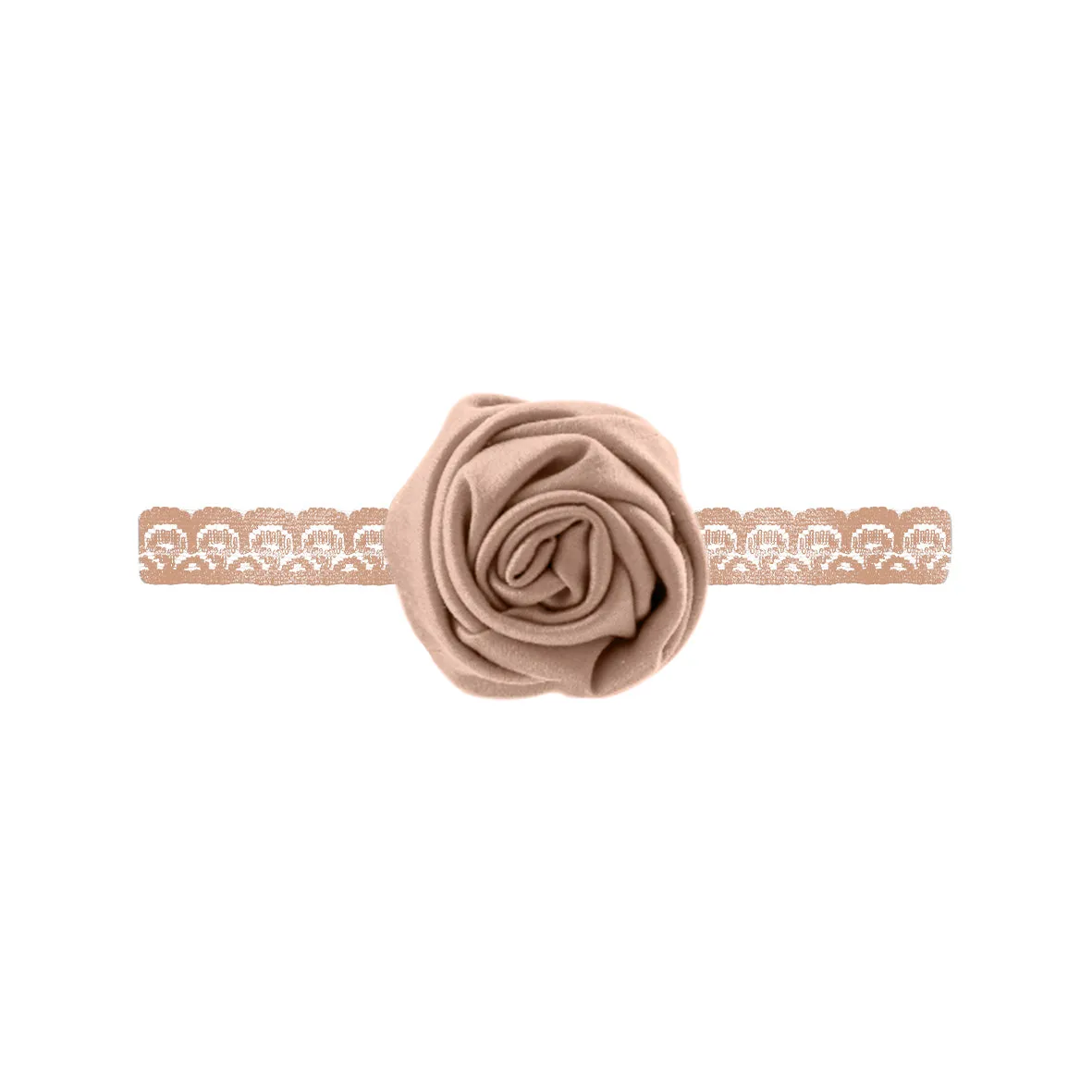 Beige Flower Choker