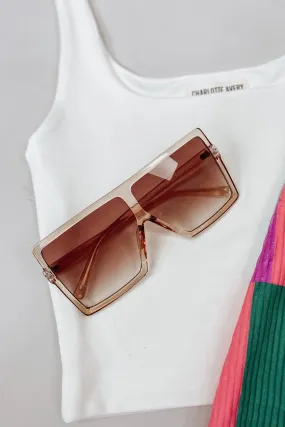 Beverly Oversized Sunglasses - Blush