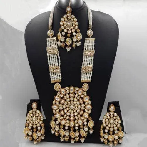 Big Kundan Pendant Onex Necklace And Earring Set