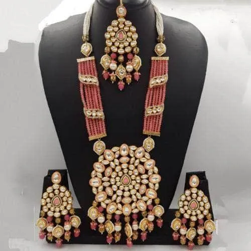 Big Kundan Pendant Onex Necklace And Earring Set