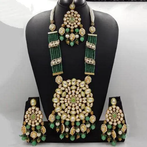 Big Kundan Pendant Onex Necklace And Earring Set