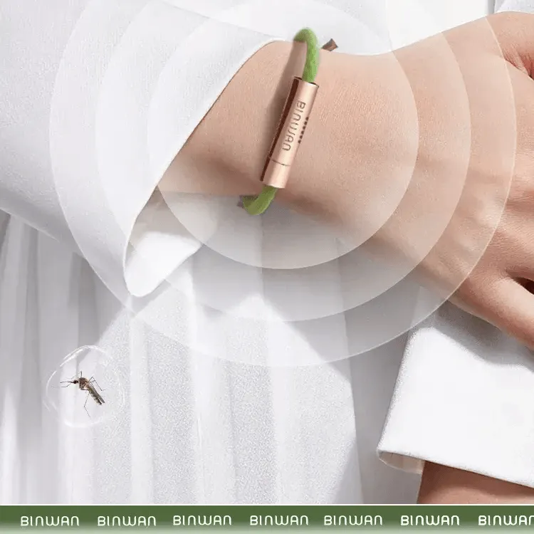 BINWAN Mosquito Repellent Bracelet - Portable Plant Essential Oil Fashion Accessory