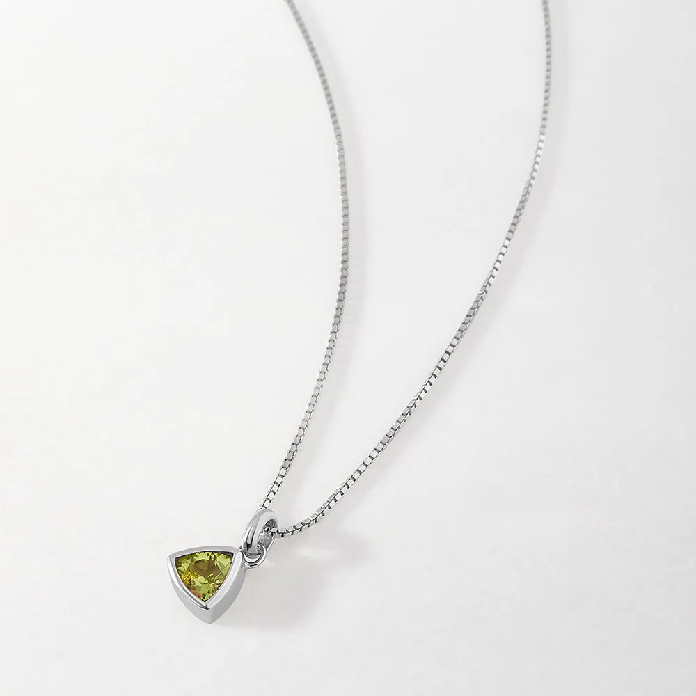 Birthstone Necklace - Silver