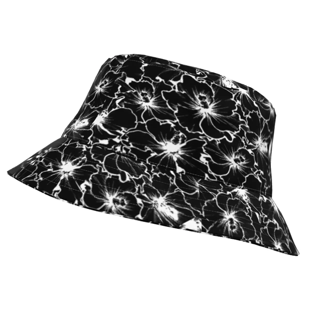 Black Hibiscus - CLASSIC BUCKET HAT