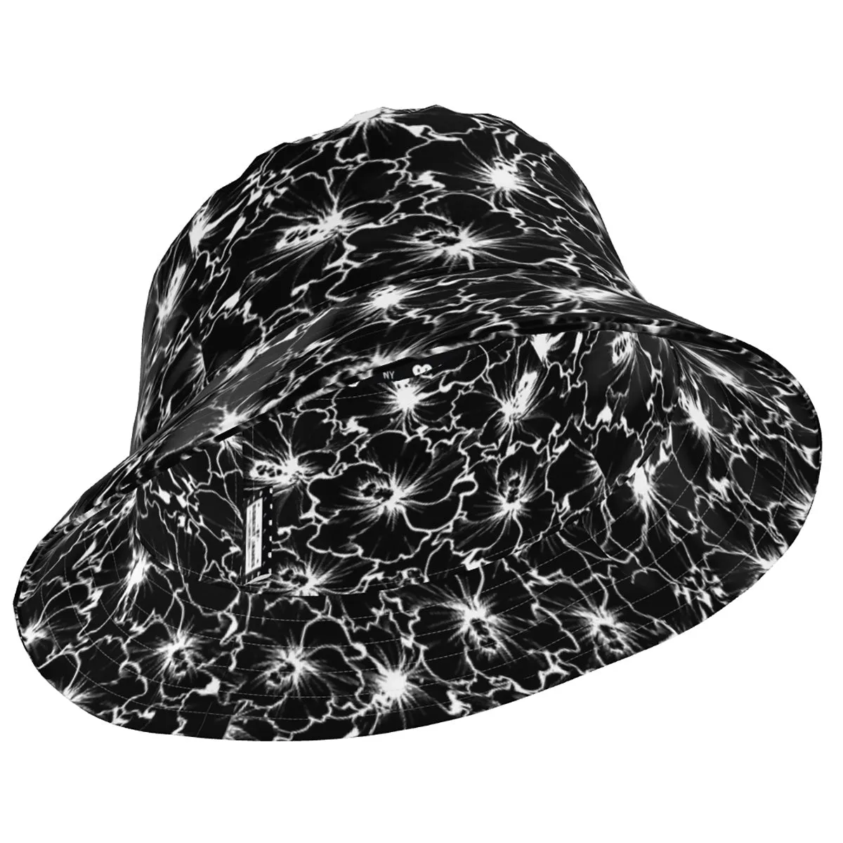 Black Hibiscus - CLASSIC BUCKET HAT