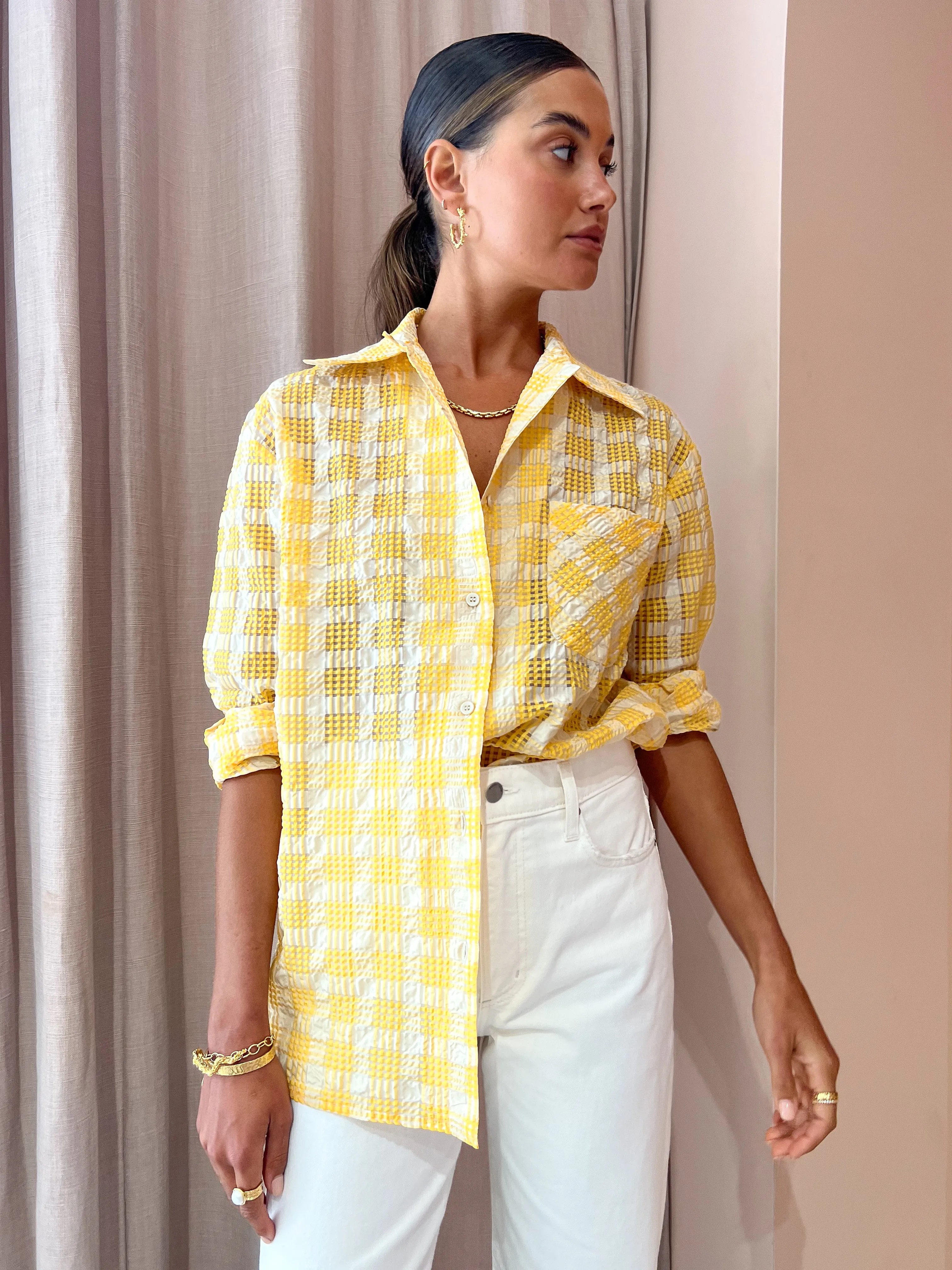 Blanca Poppy Shirt in Yellow