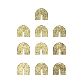 Brass Pendants - Horseshoe - Pkg/10