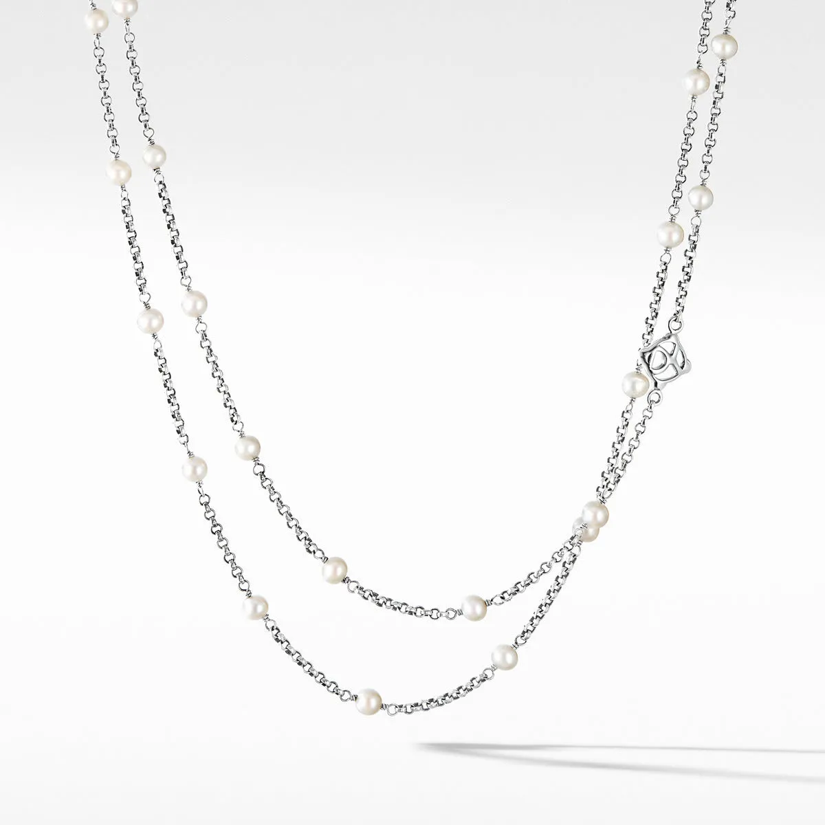 Cable Collectibles Bead and Chain Necklace with Pearls