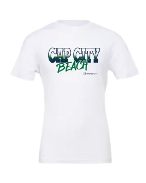 Cap City Beach Volleyball Unisex White T-Shirt