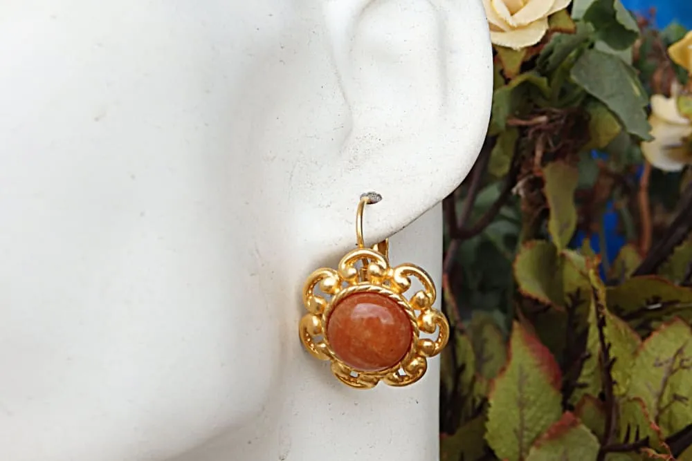 Carnelian earrings.