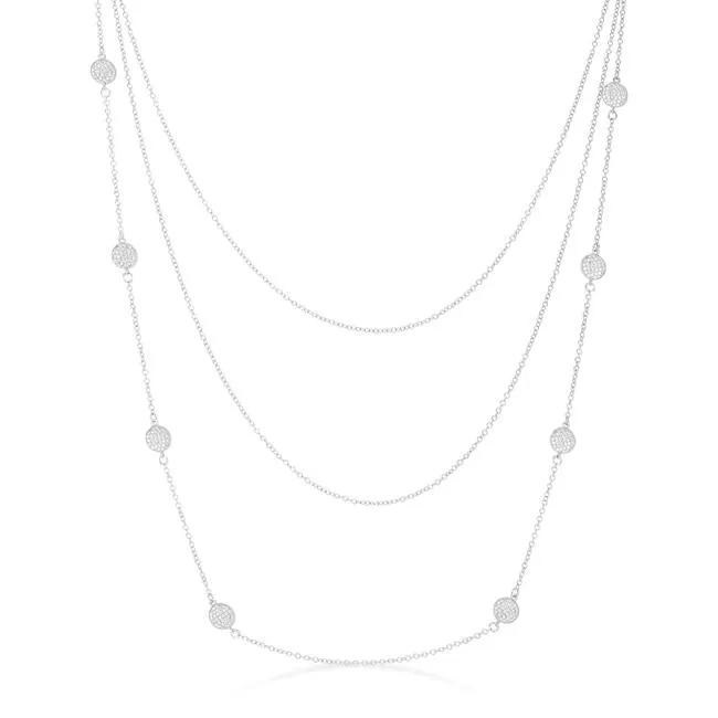 Carol Multi Chain CZ Layered Necklace