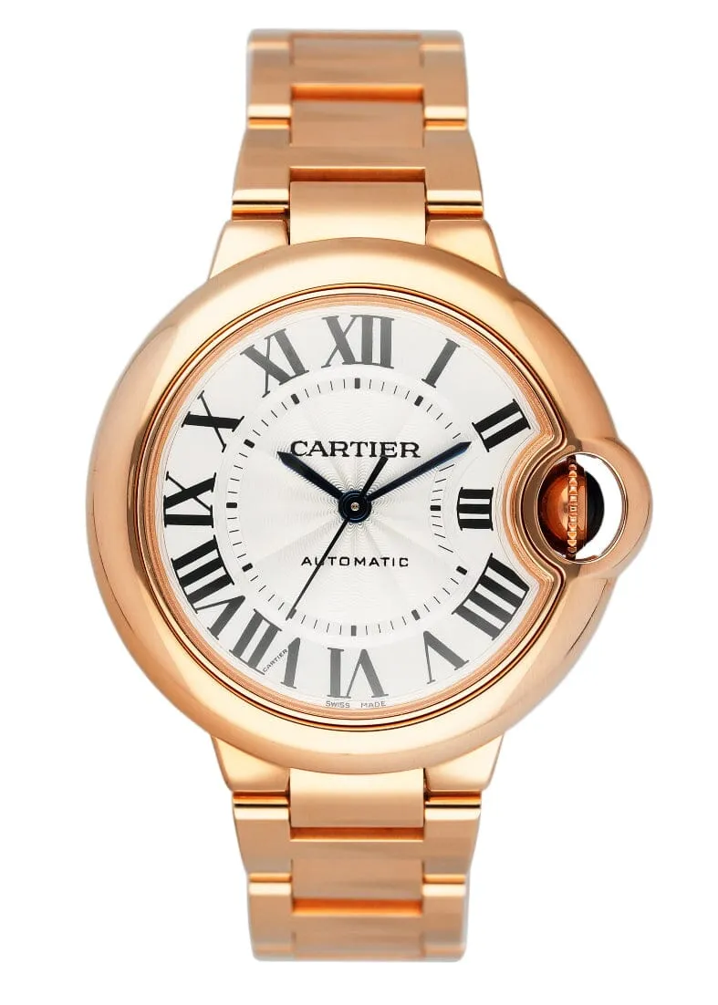 Cartier Ballon Bleu W6920068 18K Rose Gold Ladies Watch Box Papers