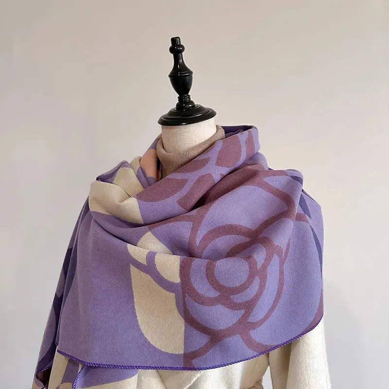 Cashmere Dual-use Warm Winter Vintage Scarf Women