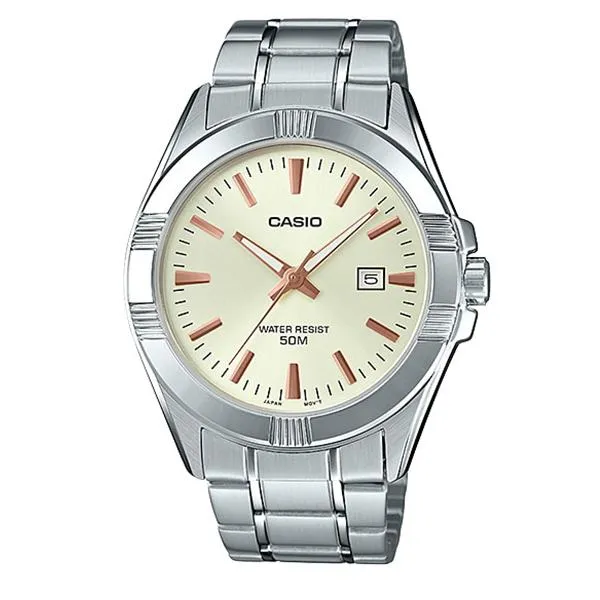 Casio Men's Standard Analog Silver Stainless Steel Band Watch MTP1308D-9A MTP-1308D-9A