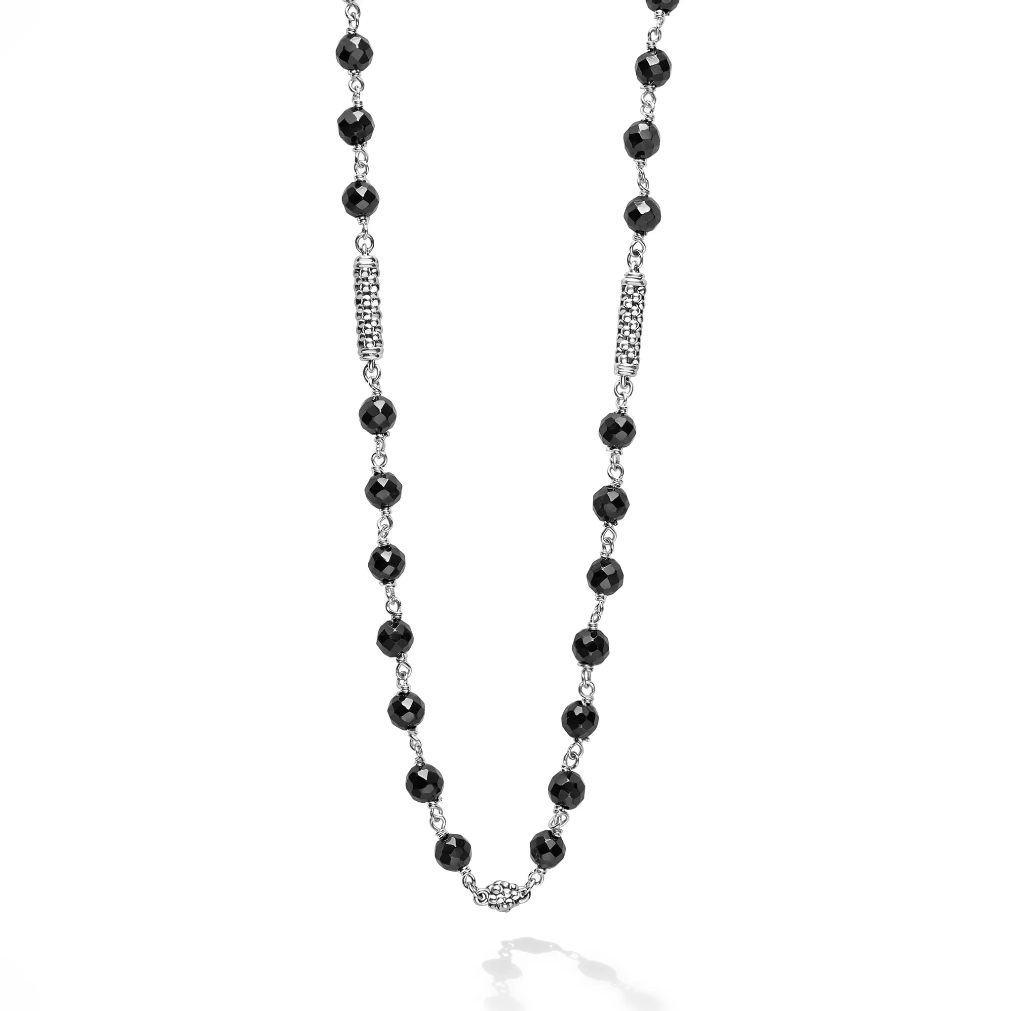 Caviar Icon Black Ceramic Beaded Necklace