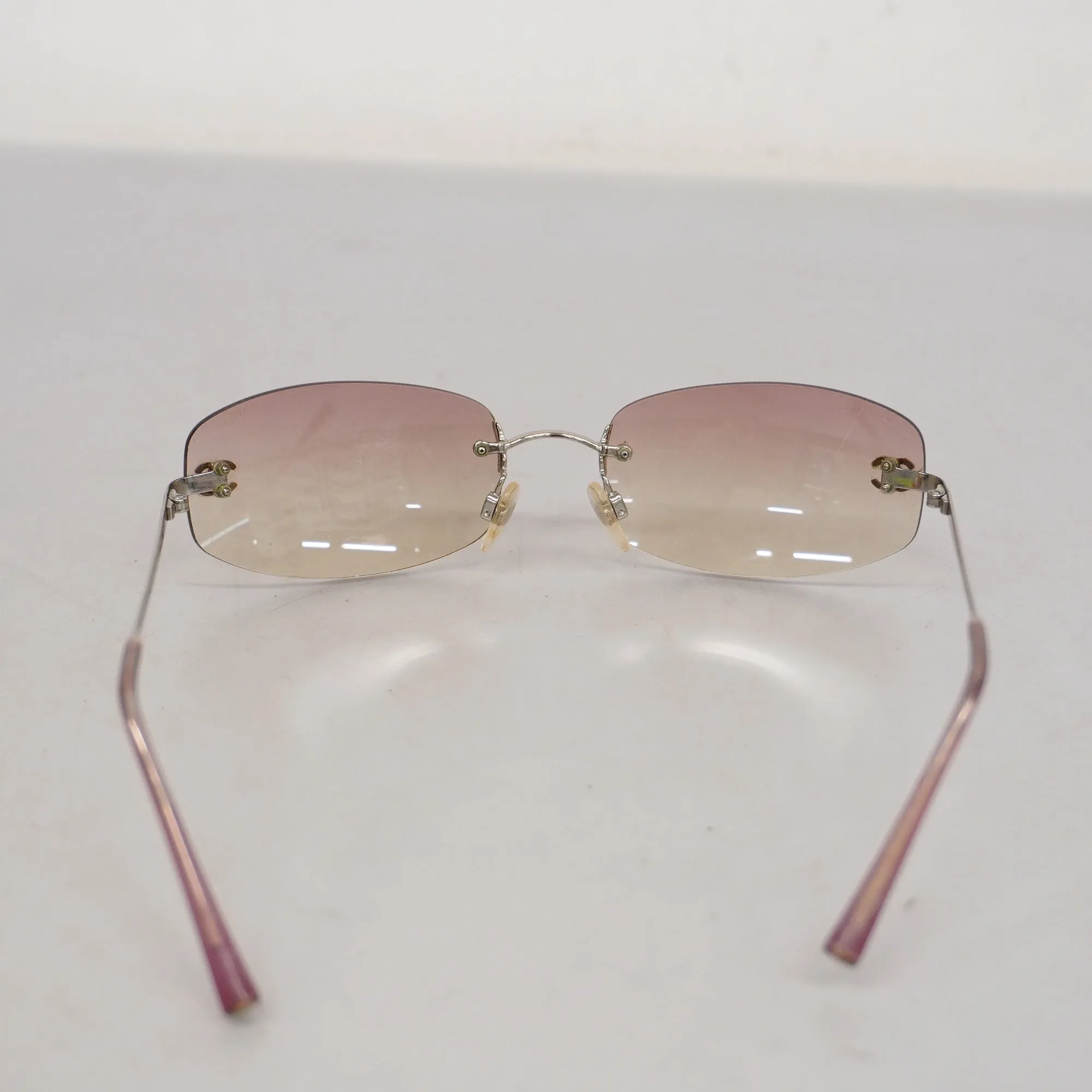 CHANEL  Women's Sunglasses Pink Sunglasses 4002 Silver hardware