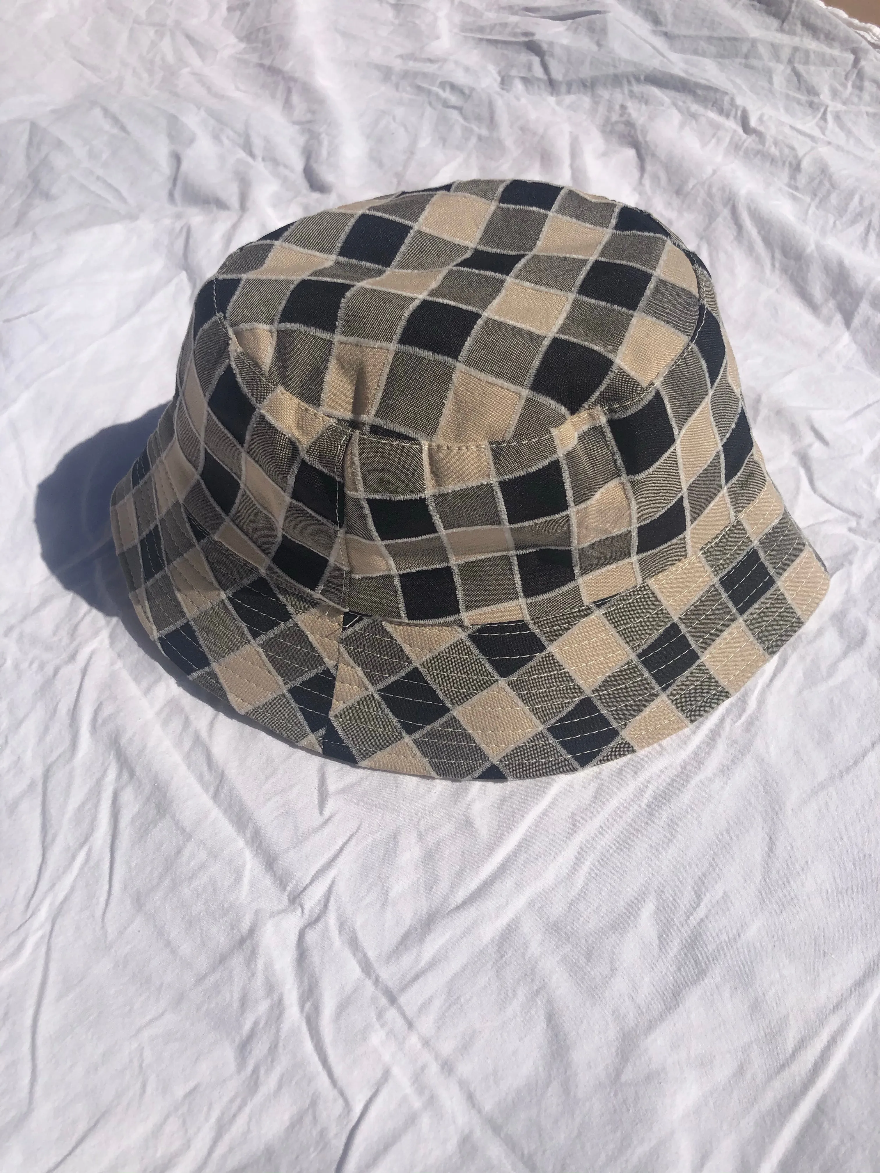 Checker Bucket Hat