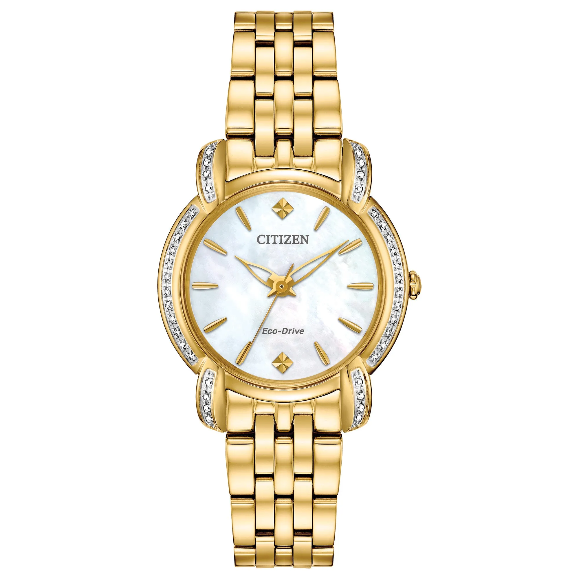 Citizen Women's 30mm White Dial Eco-Drive Solar Watch EM0692-54D