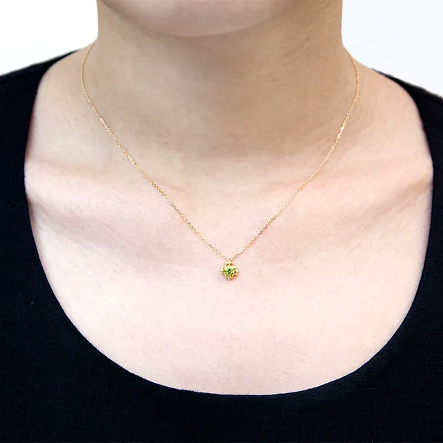 “Clara”<br>Peridot Necklace<br> ペリドットネックレス<br>（1054B）